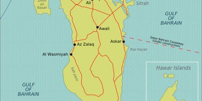 Το διεθνές αεροδρόμιο του μπαχρέιν στάθμευσης χάρτης