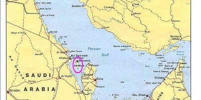 Χάρτης του Μπαχρέιν νησί 