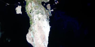 Χάρτης του Μπαχρέιν δορυφορική